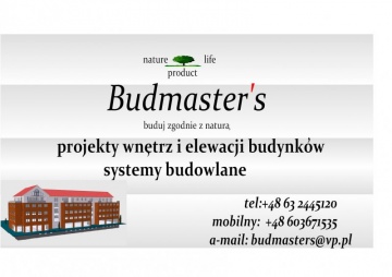 Budmaster&39;s projekty wnętrz i systemy budowlane