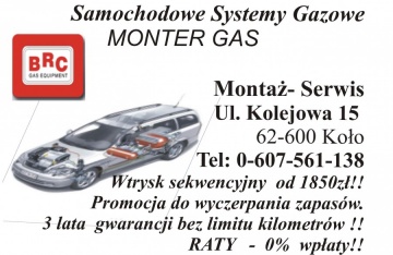 MONTER-GAS SAMOCHODOWE SYSTEMY GAZOWE