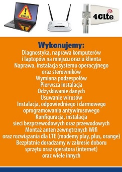 Sat-Komp Elektryk Konin, Usługi elektryczne, Domofony,Alarmy