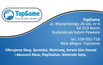 TopGame - gry, konsole i akcesoria SKUP, SPRZEDAŻ, WYMIANA