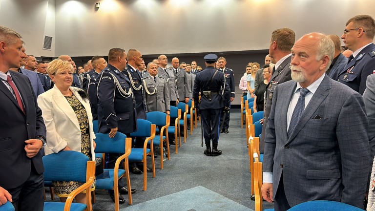 Najpierw msza, potem akademia. Konińscy policjanci świętowali w Licheniu