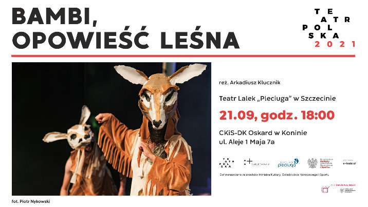 Teatr Polska: spektakl dla dzieci "Bambi. Opowieść leśna"