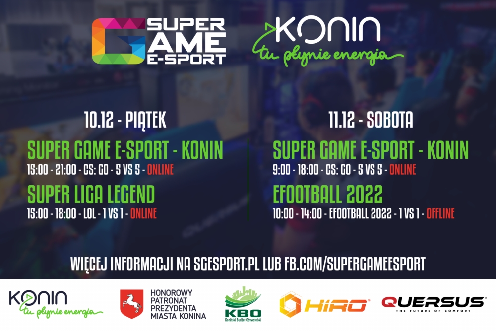Super Game E-sport znów w Koninie. Będzie można zagrać w eFootball 2022